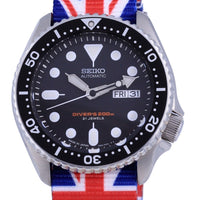 Seiko Automatic Diver's Japan Made Polyester Skx007j1-var-nato28 200m Men's Watch