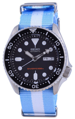 Seiko Automatic Diver's Polyester Skx007k1-var-nato24 200m Men's Watch