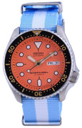 Seiko Automatic Diver's Japan Made Polyester Skx011j1-var-nato24 200m Men's Watch