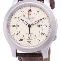 Seiko 5 Military Snk803k2-ss2 Automatic Brown Leather Strap Men's Watch