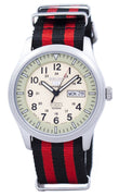 Seiko 5 Sports Military Automatic Japan Made Nato Strap Snzg07j1-nato3 Men's Watch