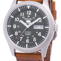 Seiko 5 Sports Automatic Japan Made Ratio Brown Leather Snzg09j1-ls9 Men's Watch