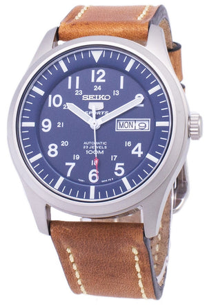 Seiko 5 Sports Snzg11k1-ls17 Automatic Brown Leather Strap Men's Watch