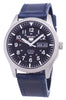 Seiko 5 Sports Snzg15j1-ls13 Japan Made Dark Blue Leather Strap Men's Watch