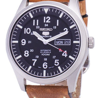 Seiko 5 Sports Snzg15k1-ls17 Automatic Brown Leather Strap Men's Watch