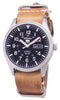 Seiko 5 Sports Snzg15k1-ls18 Automatic Brown Leather Strap Men's Watch