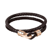 Morellato Moody Leather And Stainless Steel Bracelet Sqh35 For Men