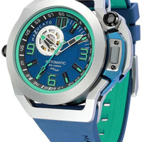 Mazzucato Rim Scuba Blue Green Reversible Twin Dial Automatic Sub03-bl3255 100m Men's Watch