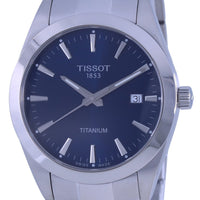 Tissot Gentleman Titanium Blue Dial Quartz T127.410.44.041.00 T1274104404100 100m Men's Watch