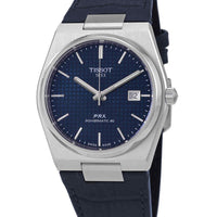 Tissot Prx Powermatic 80 Leather Strap Blue Dial Automatic T137.407.16.041.00 100m Men's Watch