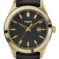 Timex Torrington Black Dial Leather Strap Quartz Tw2r90400 Men's Watch