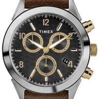 Timex Torrington Chronograph Leather Strap Quartz Tw2r90800 Men's Watch