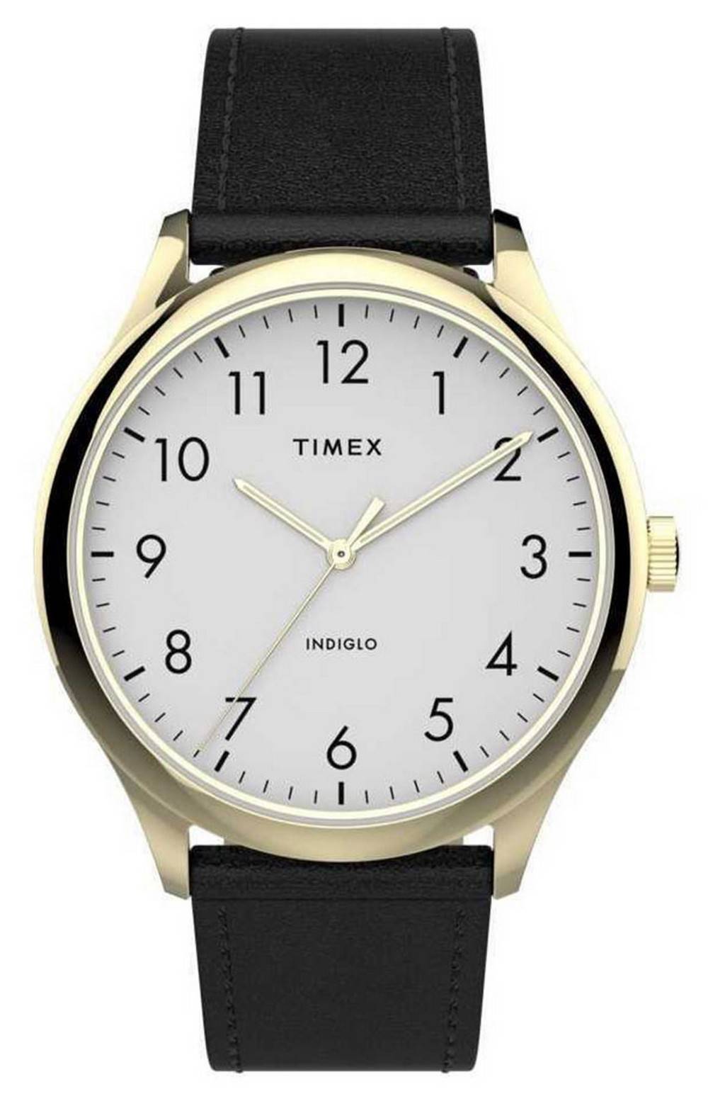 Timex Easy Reader White Dial Quartz Leather Strap Tw2t71700 Men's Watch