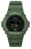 Casio Standard Illuminator Digital Green Resin Strap Quartz W-219hc-3b Men's Watch