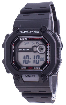 Casio Youth Dual Time Illuminator W-737h-1a W737h-1 100m Men's Watch