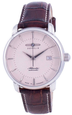 Zeppelin Atlantic Beige Dial Automatic 8452-5 84525 Men's Watch