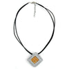 Necklace Square Silver-gold 45cm