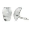 Earring Clip-on Trapezium White-grey