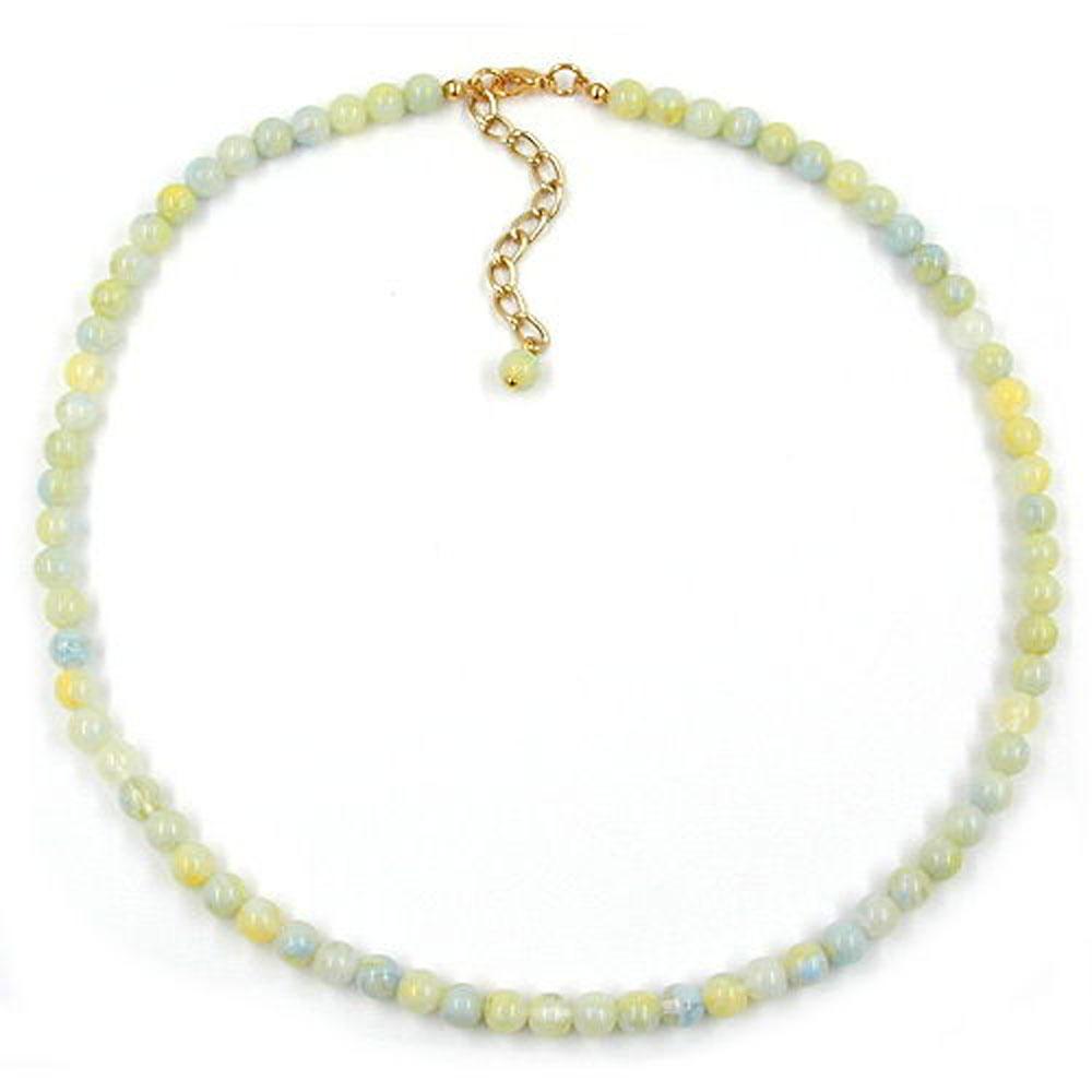 Bead Chain Beads 6mm Green-white