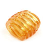 Scarf Bead Spiral Marking Orange Transparent 35mm