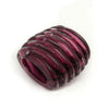 Scarf Bead Spiral Marking Plum Transparent 35mm