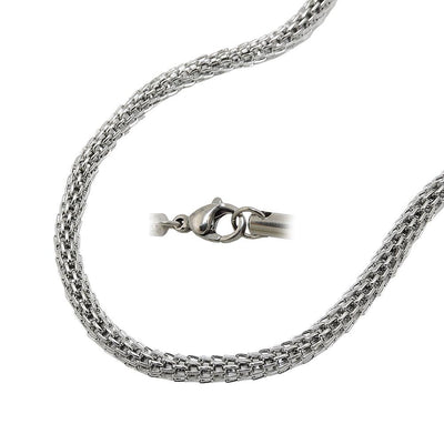 Necklace Mesh Link Chain Stainless Steel