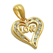 Pendant Heart Love 3 Micron Gold-plated