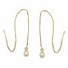 Earrings Thread Box Chain 93mm 9k Gold