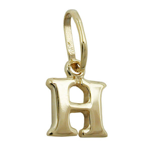 Pendant Initiale H 9k Gold