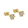 Stud Earrings 5mm Zirconia 9k Gold