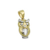 Pendant Owl Two Tone 9k Gold