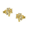 Earring Studs Tree Zirconias 9k Gold