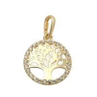 Pendant Tree Of Life Polished 9k Gold