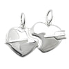 Pendant Pierced Hearts Silver 925