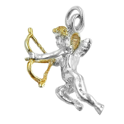 Pendant Cupid Bicolor Silver 925