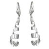 Leverback Earrings Spiral Band Hanger Silver 925