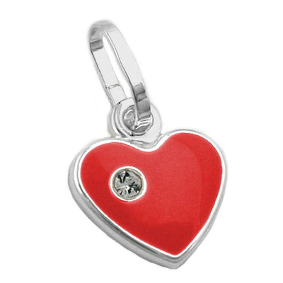 Pendant Red Heart Silver 925