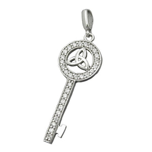 Pendant Key With Triquetta Silver 925