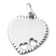 Pendant Heart Engraveable Silver 925