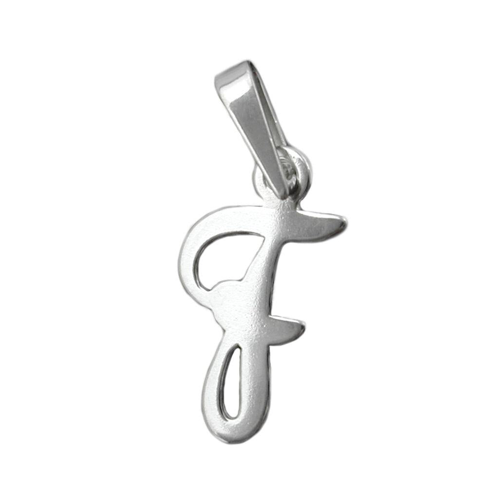 Pendant Initial F Silver 925