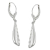 Leverback Earrings Diamond Cut Silver 925