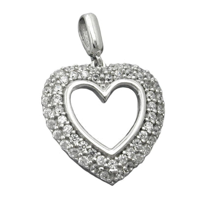 Pendant Heart With Zirconia Silver 925