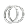 Hoops Plain Slim Line Silver 925