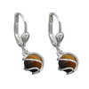 Earrings Leverback Tiger Eye Silver 925