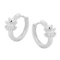 Hinged Hoops Little Bear Silver 925