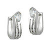 Hoop Earrings Zirconia Silver 925