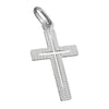 Pendant Cross Diamond Cut Silver 925