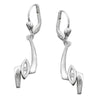 Earrings Leverback Zirconia Silver 925