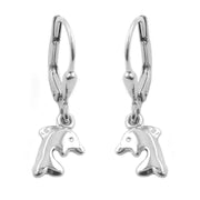 Leverback Earrings Dolphins Silver 925
