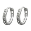 Hoop Earrings Zirconia Silver 925